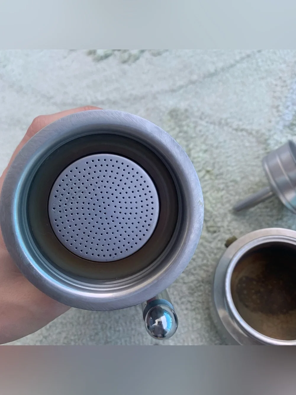 Vintage Bene Casa Stainless Steel Stovetop Espresso Maker / Moka Pot